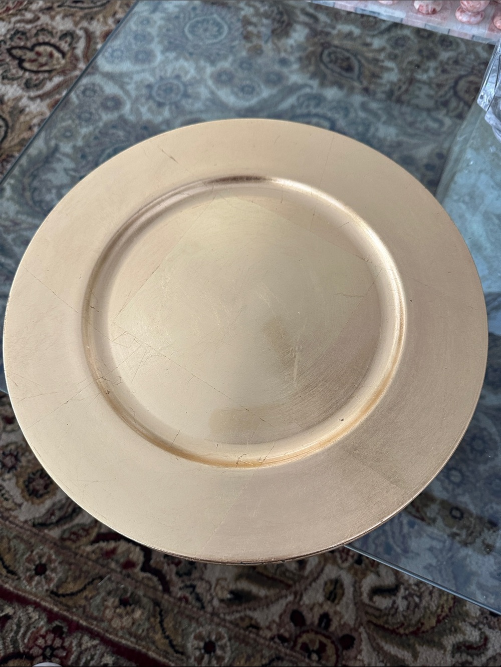 Gold Decorative Charger Plates 8